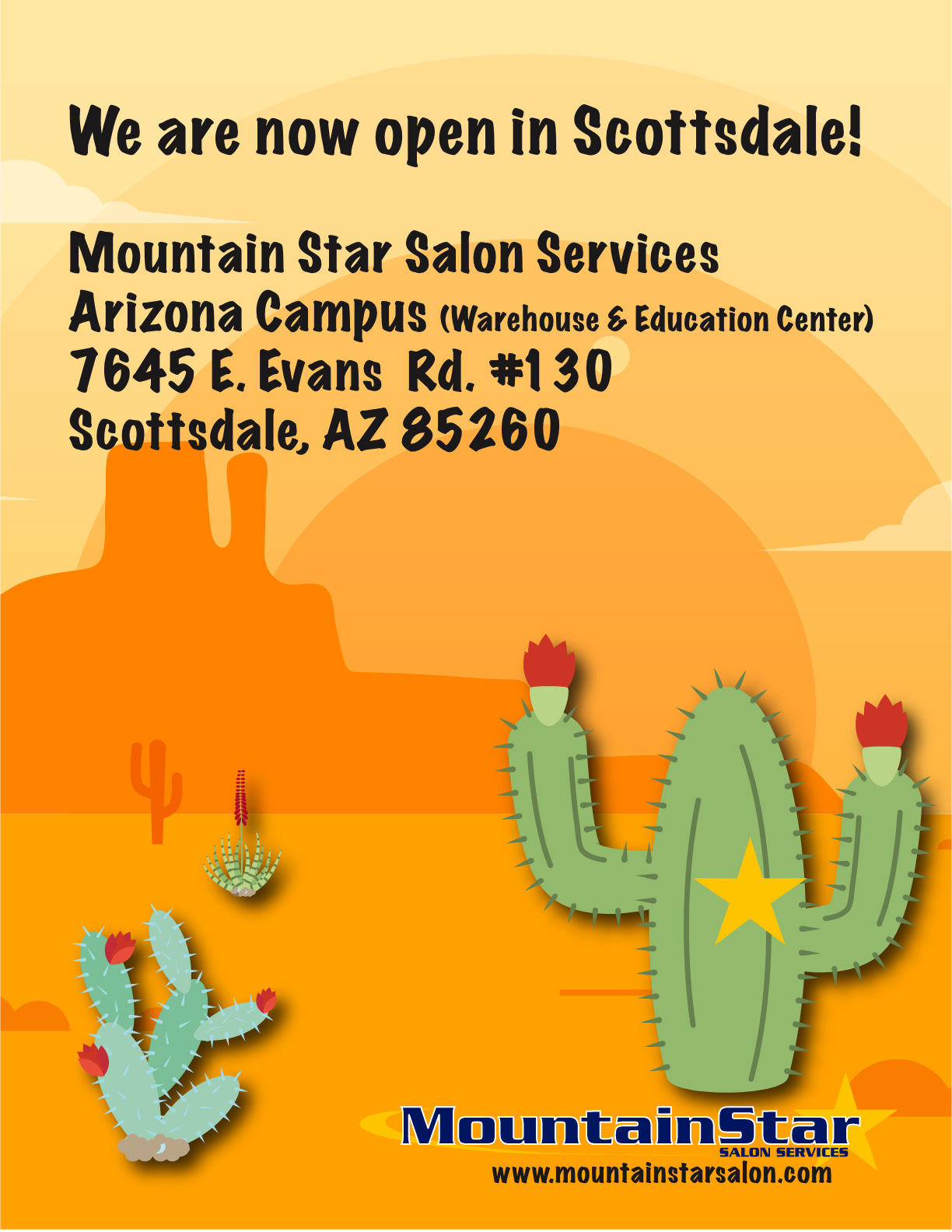 Coming 2021 - Mountain Star Salon Services Arizona Campus